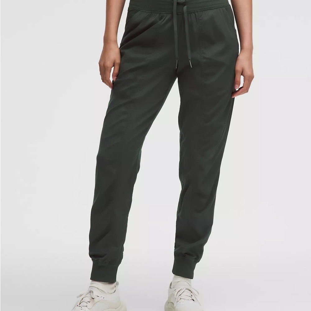 Greenish Lululemon dance studio joggers. Been worn once.